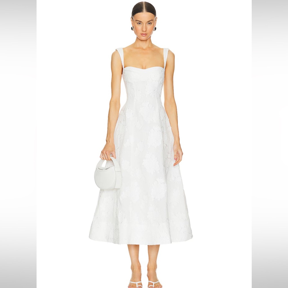 Clea Cloud Jacquard Midi Dress